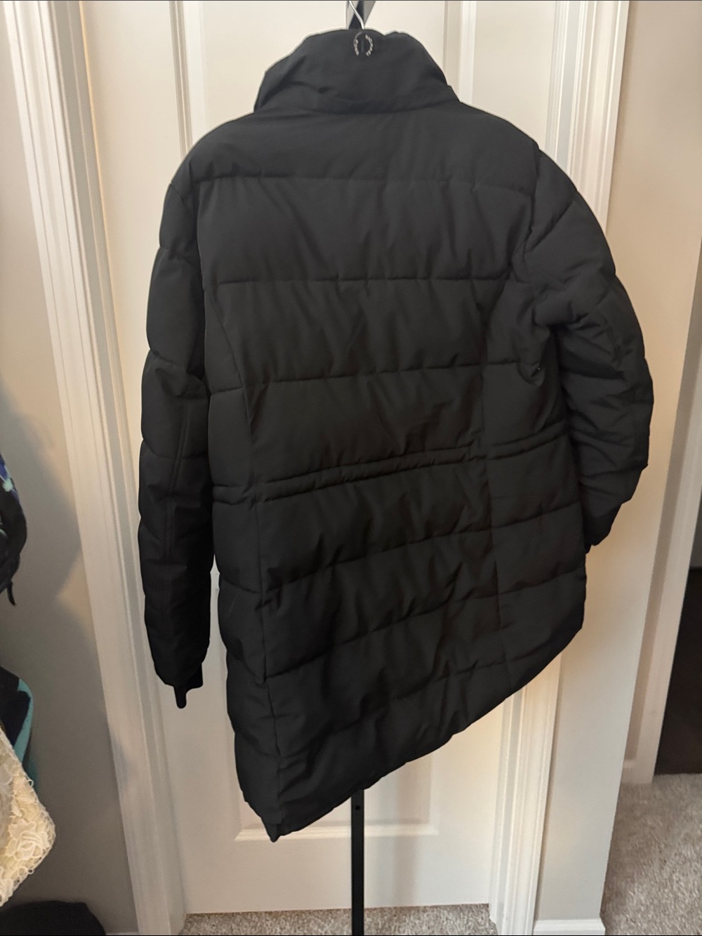 Michael Kors Black Quilted Long Puffer Jacket - Picture 4 of 4